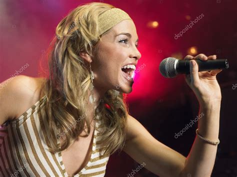 singing stock photo